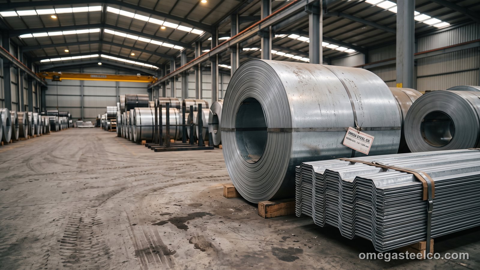 Оцинкованная сталь S320GD — Omega Steel Co., завод в Диловасы