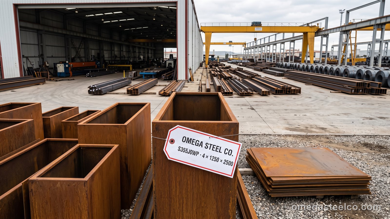 S355J0WP corten sheet — Omega Steel Co., Dilovası plant