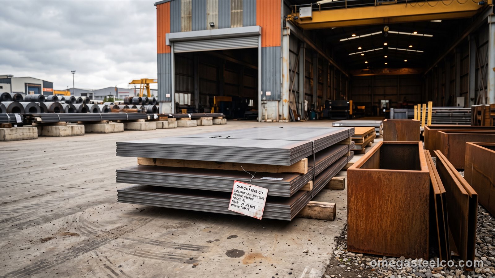 صاج كورتين S355J0WP — Omega Steel Co.، مصنع ديلوفاسي