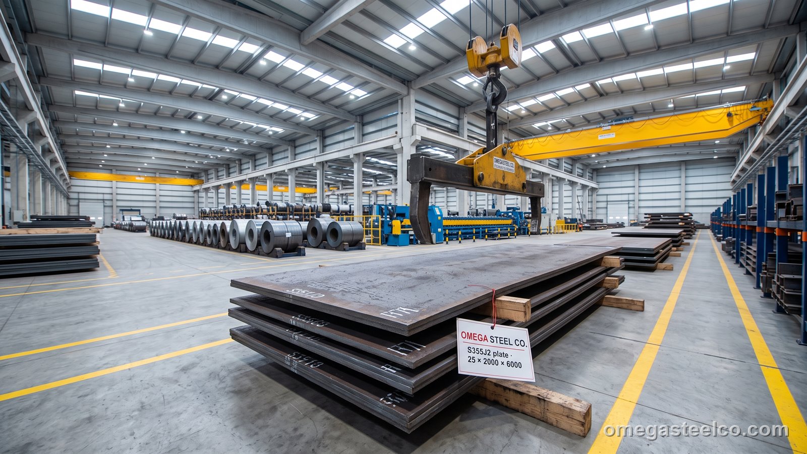 S355J2 Stahlblech — Omega Steel Co., Werk Dilovası