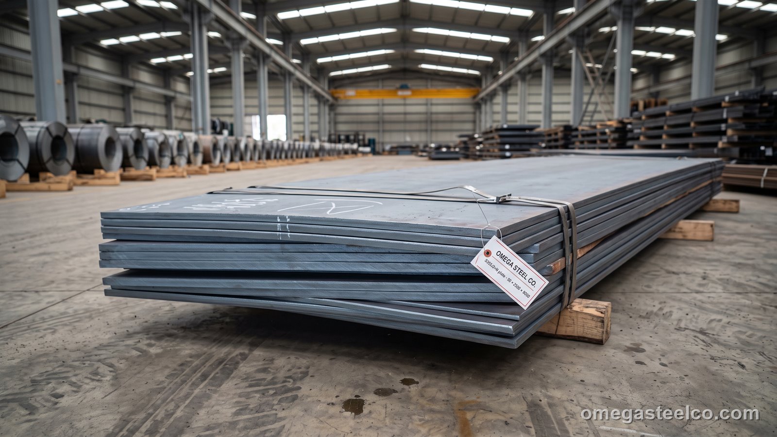 لوح S355J2+N — Omega Steel Co.، مصنع ديلوفاسي