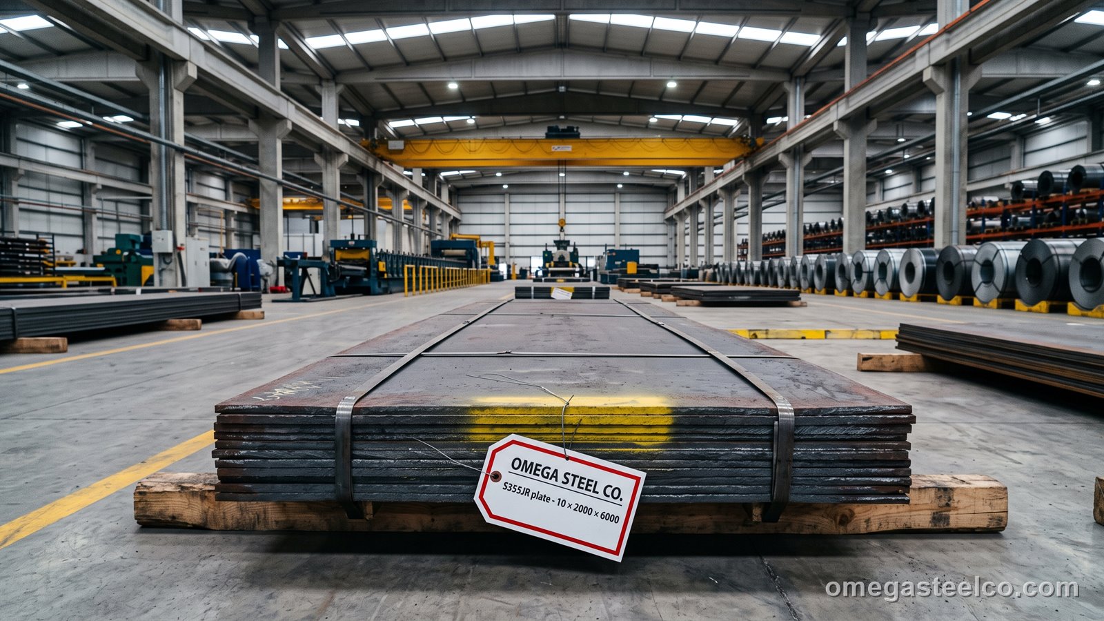 S355JR Stahlblech — Omega Steel Co., Werk Dilovası