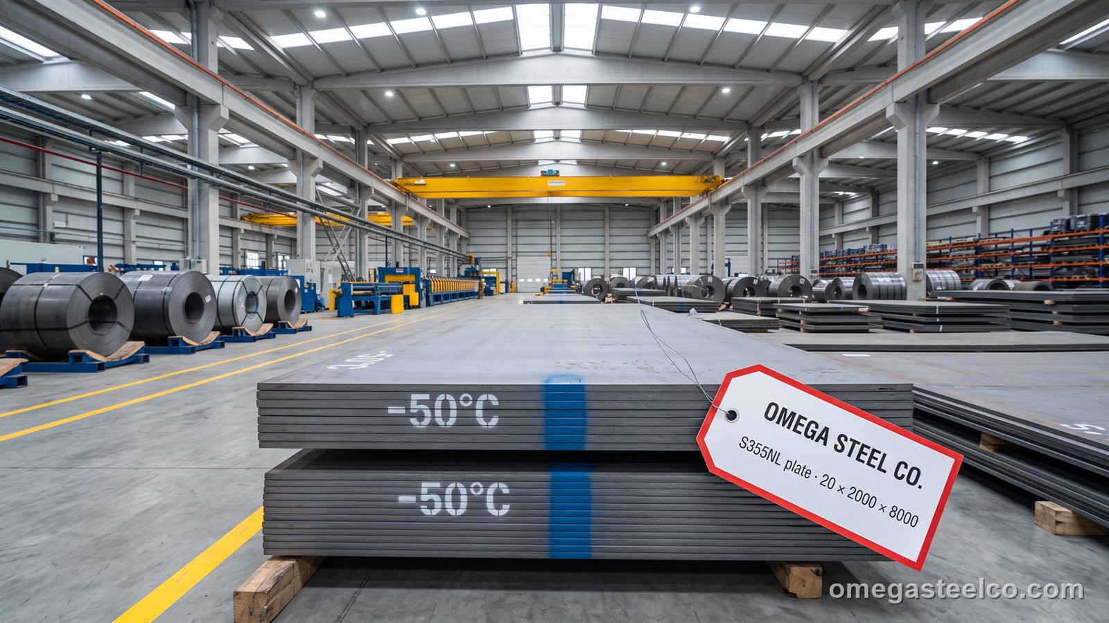 S355NL Stahlblech — Omega Steel Co., Werk Dilovası