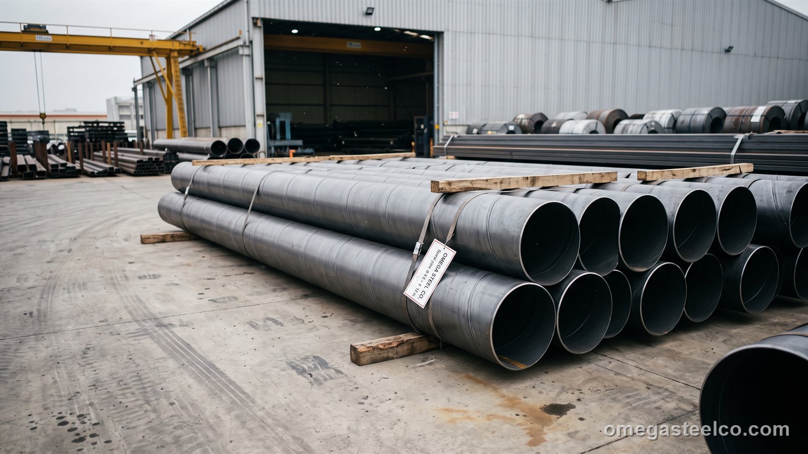 Spiralgeschweißtes Rohr (SAWH) — Omega Steel Co., Werk Dilovası