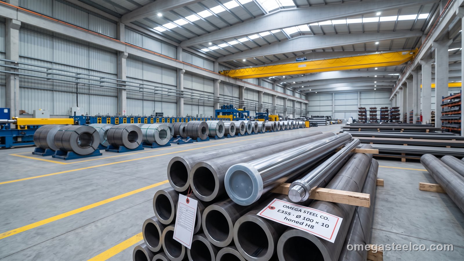 ST52 seamless pipe — Omega Steel Co., Dilovası plant