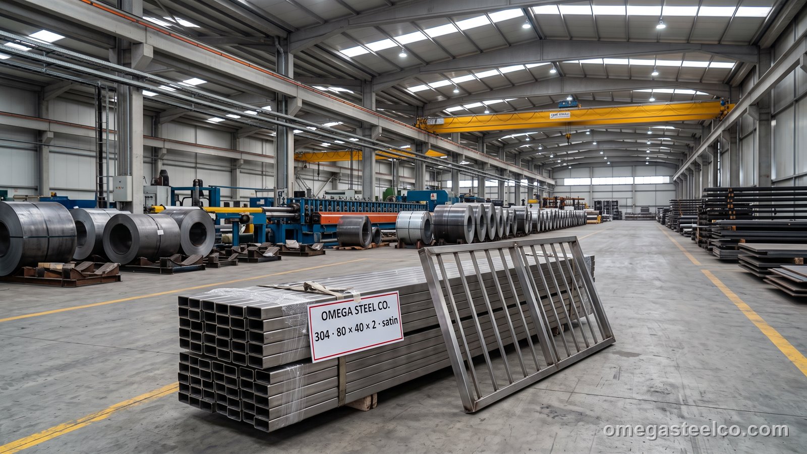 Stainless rectangular tube — Omega Steel Co., Dilovası plant