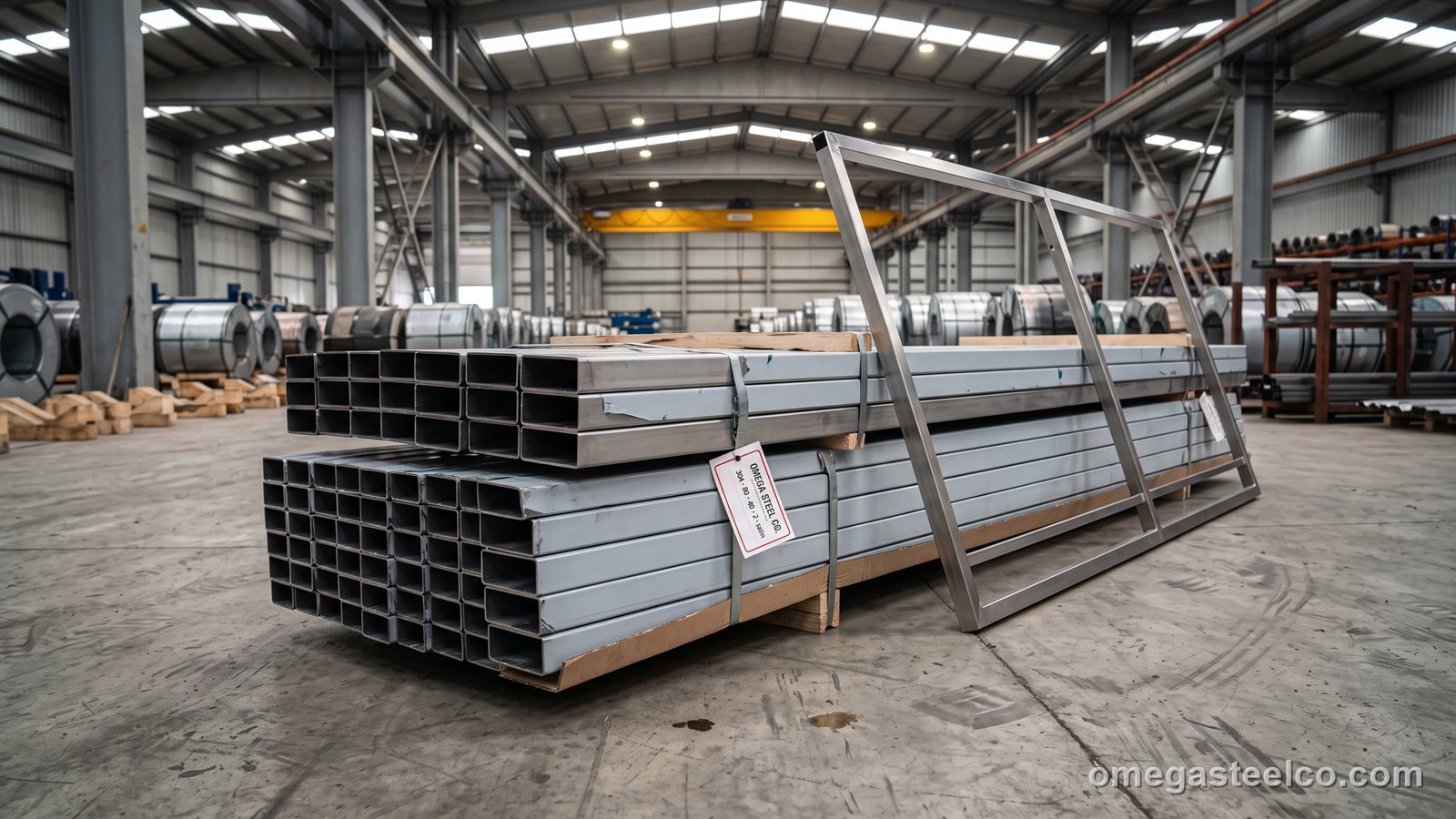 أنبوب ستانلس مستطيل — Omega Steel Co.، مصنع ديلوفاسي