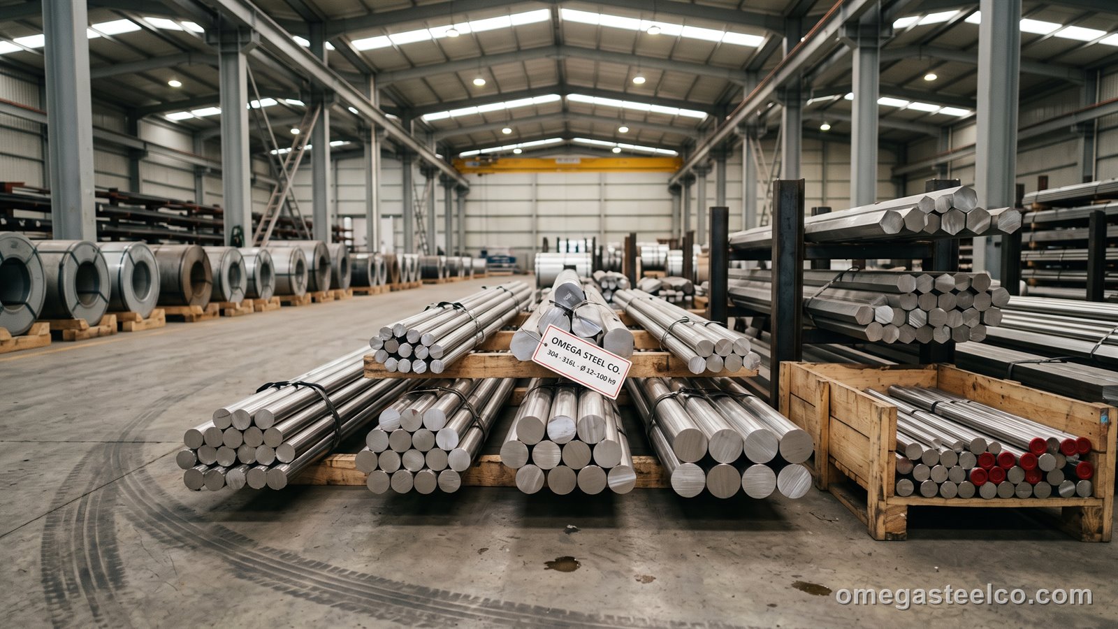 Stainless steel round bar — Omega Steel Co., Dilovası plant