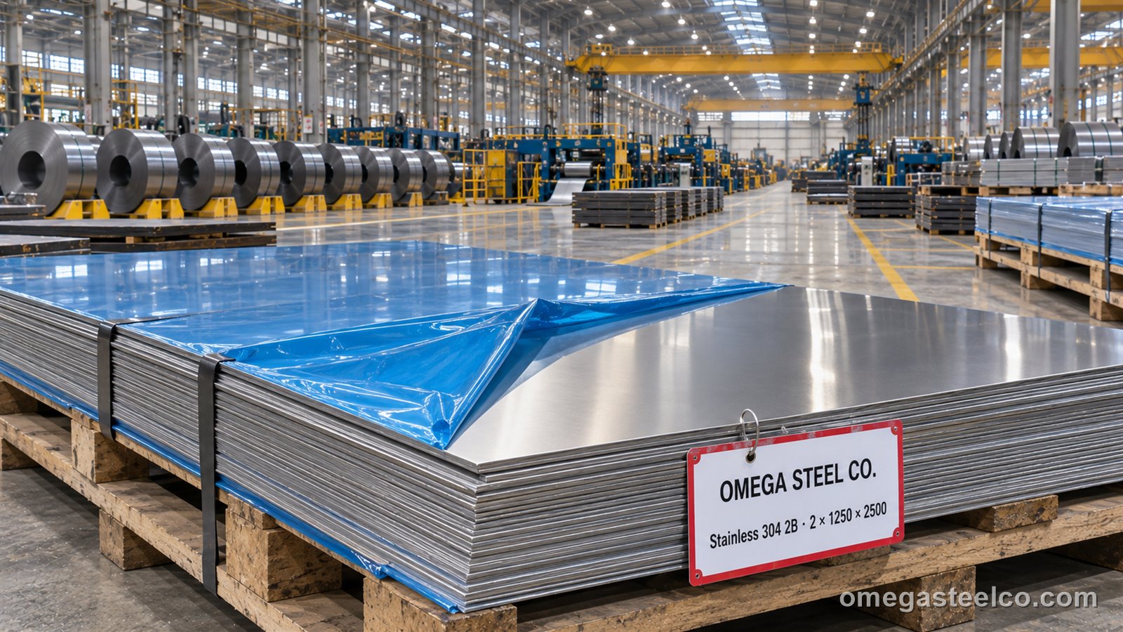 Stainless sheet & plate 304 / 316 / 430 — Omega Steel Co., Dilovası plant