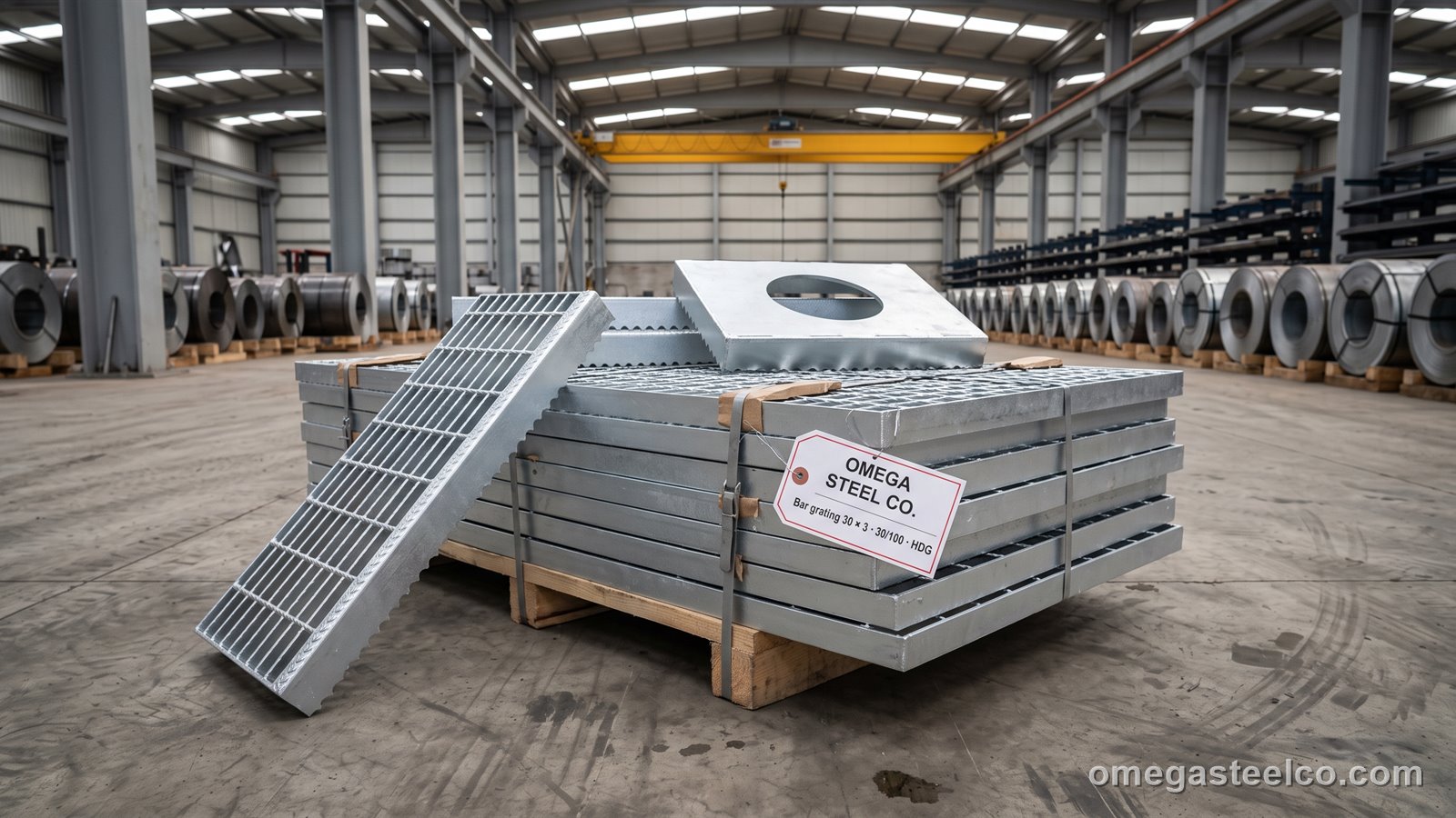 شبك جريتنج فولاذي — Omega Steel Co.، مصنع ديلوفاسي