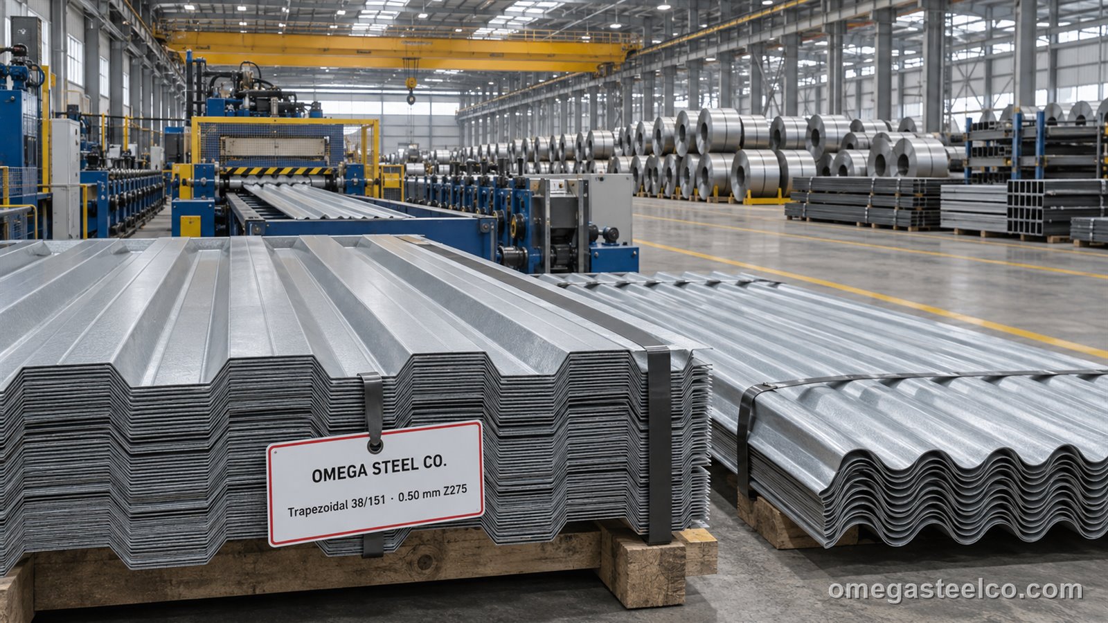 Trapezoidal & corrugated roofing sheet — Omega Steel Co., Dilovası plant