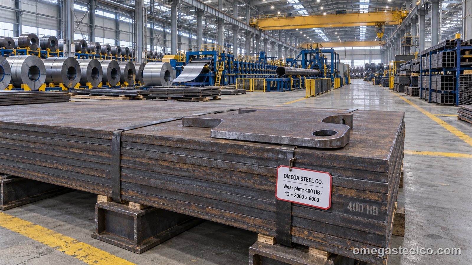 Wear-resistant plate AR400–AR500 & S690QL — Omega Steel Co., Dilovası plant